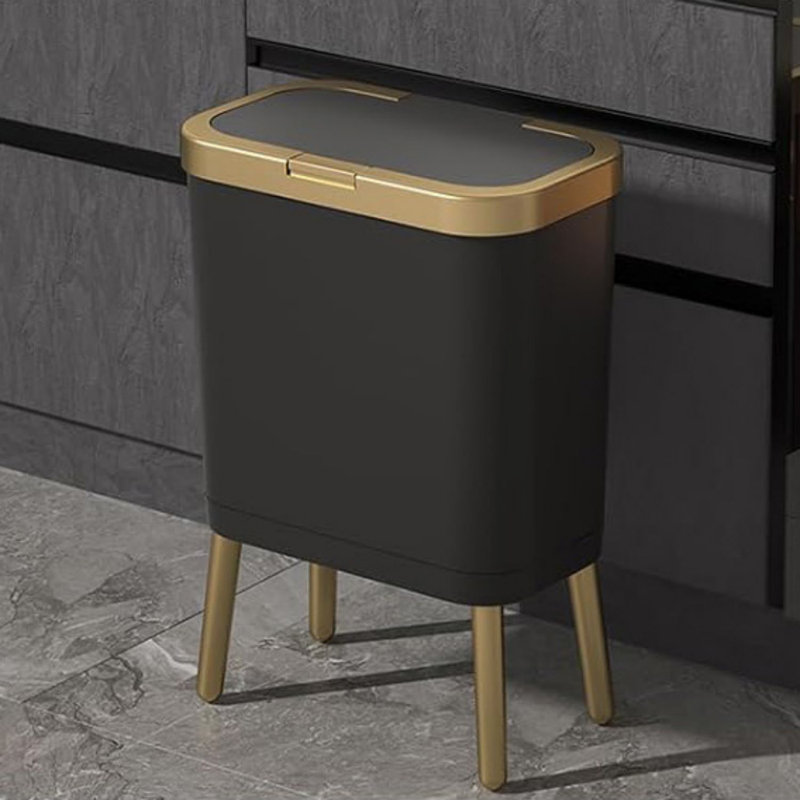 AKLOV Color Plastic Bin, Black