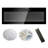 36 Inch Wall-Mounted Electric Fireplace - Ultra-Thin Design, Tempered Glass Front, Remote Control, Multi-Color Flame & Ember Effects, LED Heater