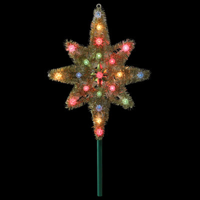 Décoration pour sommet de sapin de Noël en forme d'étoile de Bethléem 21 po
