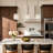 1-Light Single Square Kitchen Island Pendant with Hammered Glass(1-Set)
