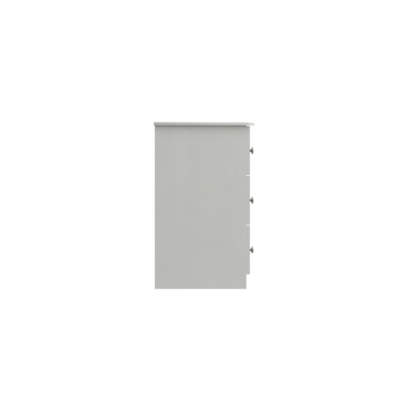 Adnan 39.8cm W Solid + Manufactured Wood Bedside Table, White