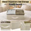 Ensemble de 3 étagères de rangement pour placard, diviseurs réglables en tissu, beige, 16,5 x 11 x 7,9 po-902801963-902801964
