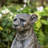 23.25''H MGO Bronze Leopard Statue