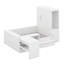 Lit plateforme double avec 6 tiroirs de rangement, lit de jour en bois avec bureau, draps et garde-robe-296078514