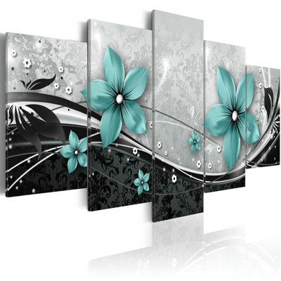 " Turquoise Flower Of Night " 5 - Pieces