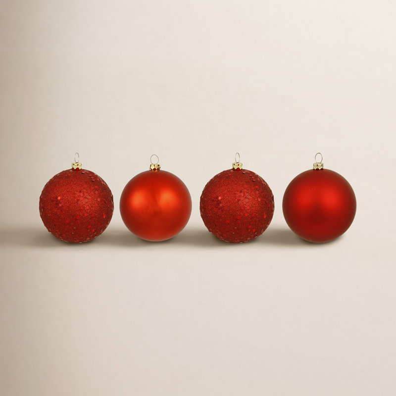 3" Shatterproof Bauble, Red