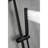 Handheld Shower With 28-inch Slide Bar And Stainless Steel In Black Matte Convenient Height Adjustment Hose
