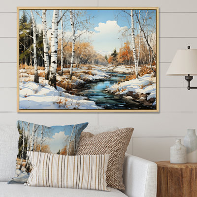 Birch Woods Winter Whispers III - Imprimé