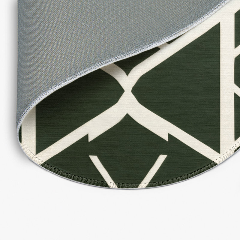 Tapis vert intérieur et extérieur Trellis, Rond 5 pi