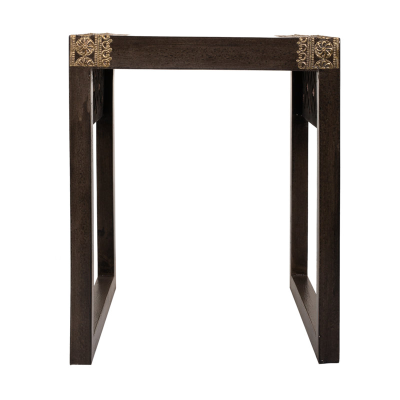 Yiwei Solid Wood Sled End Table