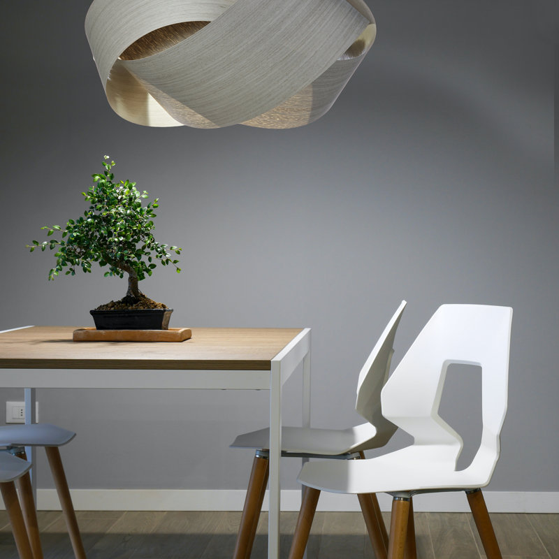 Serene Grande LED Chandelier, Gray Tay, 15" H x 22" W x 24" D