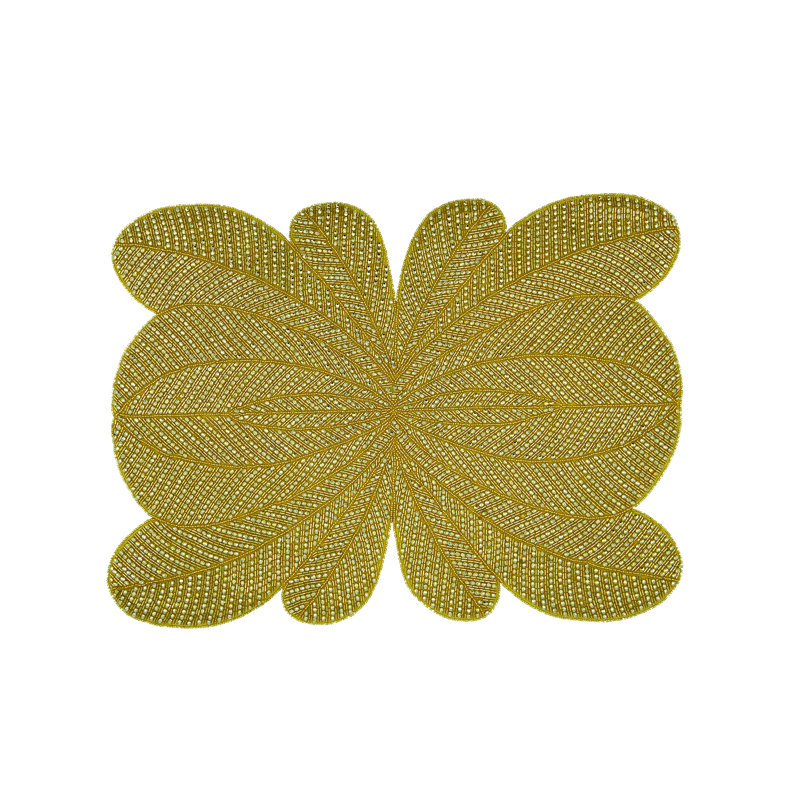 Peacock Placemat, Gold
