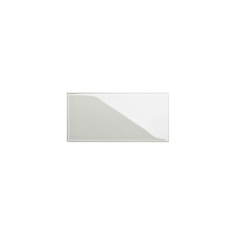 Subway Glass Tile 3" x 6", Light Gray