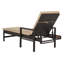 Chaise longue inclinable avec coussin Bourneville