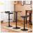 Adjustable Height Bar Table And 2 Chrome Adjustable Swivel Stools Set-1560703831-1560703824-1574702951