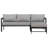 L-shaped Outdoor Conversation Set With Cushions-2119485102