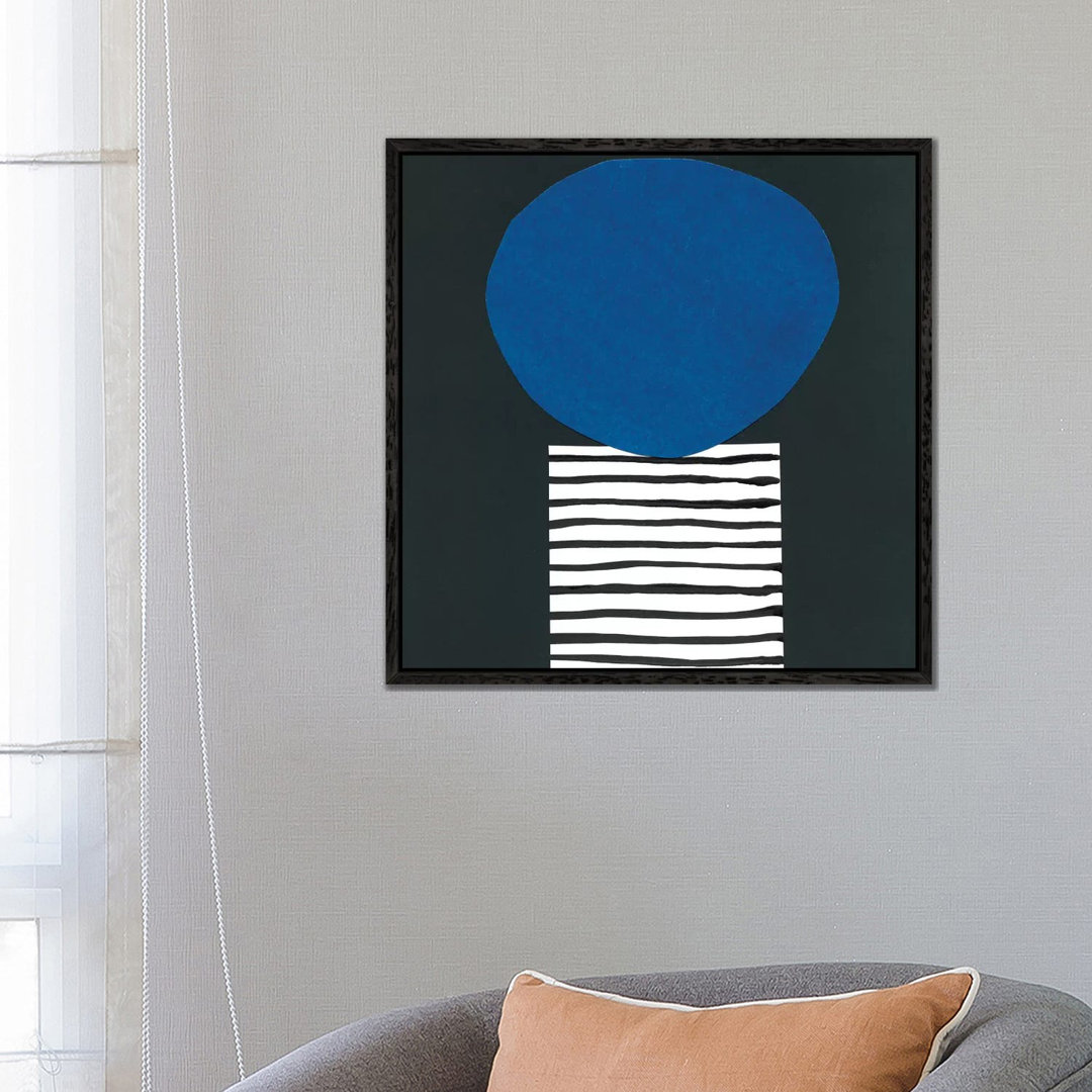 Memphis In Blue V von Renée Stramel - Galerie-verpackte Leinwand Giclée auf Leinwand