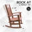 HDPE All-Weather Outdoor Rocking Chair, Porch Deck Rocker-1378649116