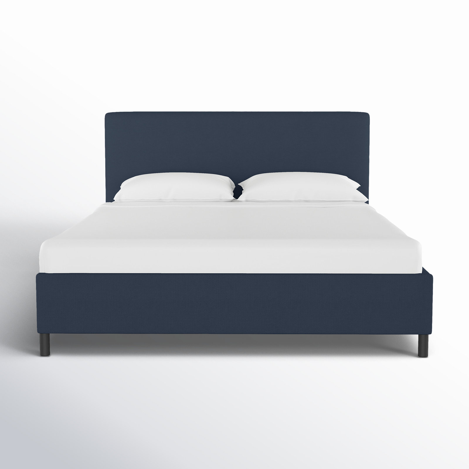 Pyburn Upholstered Bed, King, Milsap Navy Sustain Tweed