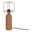 Lampe de table, contemporaine, base en fer, abat-jour terre cuite, compatible DEL