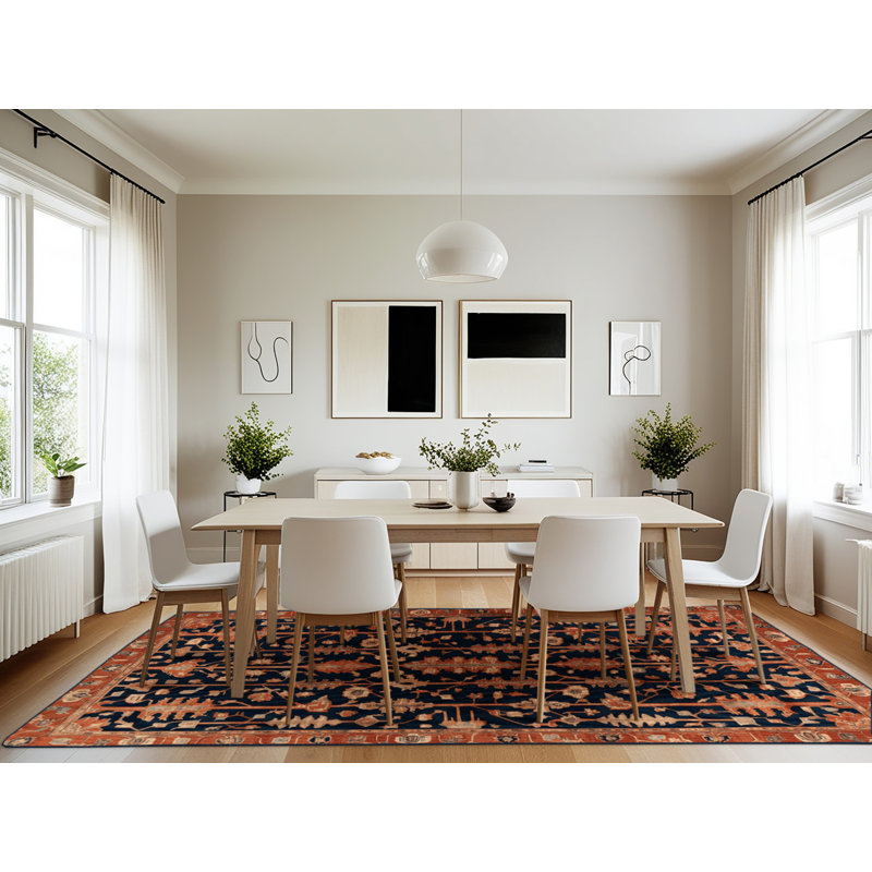 Machine Washable Persian Gray Area Rug, Rectangle 7' x 10'