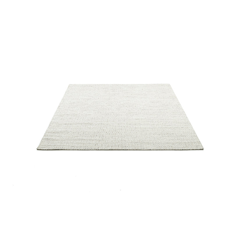 Handmade Rug Made Of Wool In Cream, Rectangle 65 x 130cm