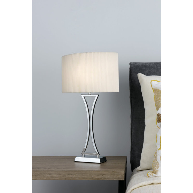 Filton Metal Table Lamp, Chrome