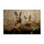Art mural sur toile, "Lapins de Pâques avec fleurs de jardin", design par Arlington Prints-2105783023