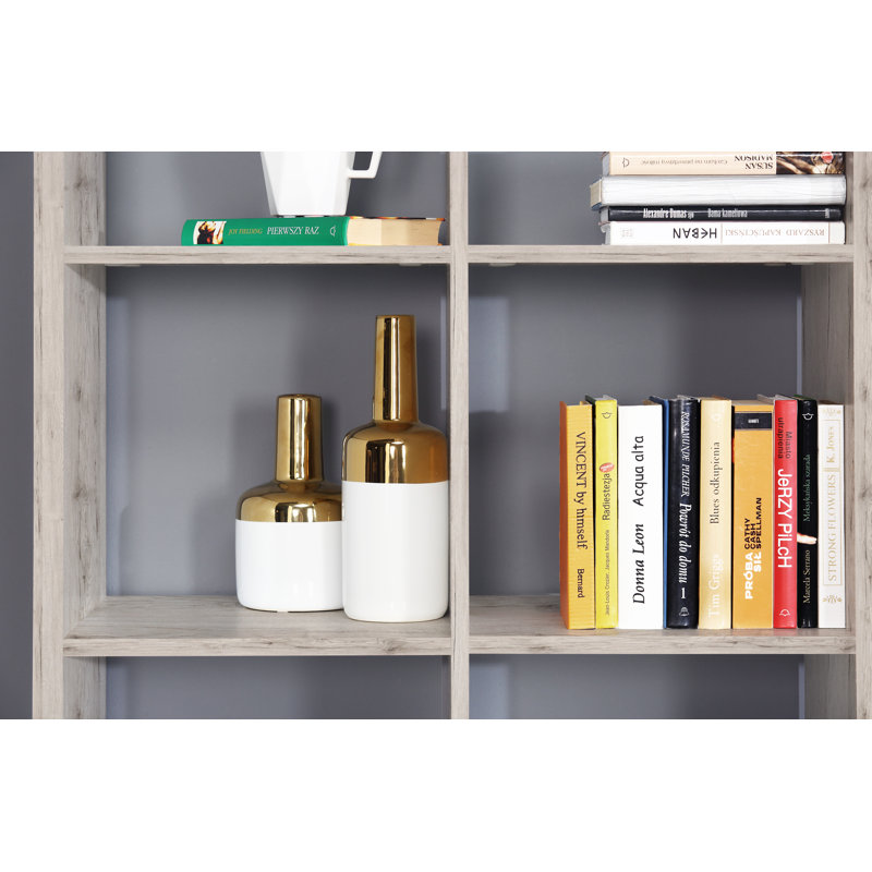 Paterson 107.2 cm H x 32.9 cm W Cube Bookcase, Brown