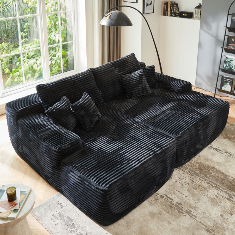 83.87" Latitude Run® Sleeper Sofa with Dual Mattress