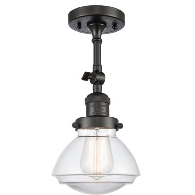 Plafonnier semi-encastré 1 lumière 6,75 po Chesterville