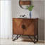 Armoire d'appoint en bois, base en métal