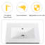 Meuble-lavabo mural moderne noir 24 po. Évier en céramique. Porte. Contreplaqué. Meuble-lavabo 24 po. Moderne. Abondants essentiels