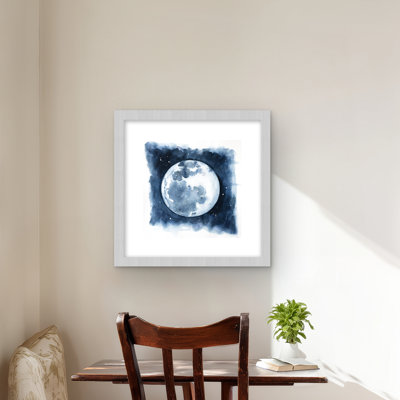 Vue satellite de la Terre - reproduction encadrée pour la décoration intérieure