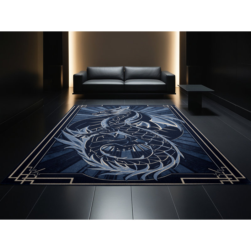 Tapis arc-en-ciel doux et moelleux Art Deco, 4 x 2
