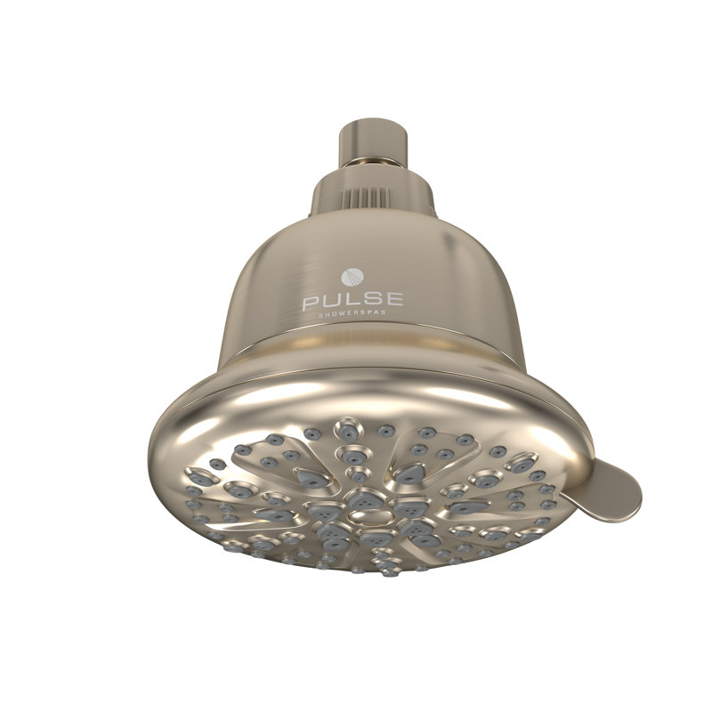 Pomme de douche filtrée PulsePure 5 po avec filtration en 15 étapes et réglages multiples, Nickel brossé