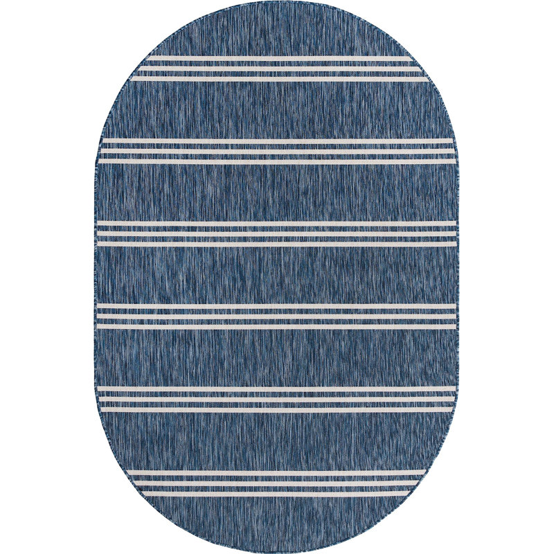 Jill Zarin Anguilla Indoor/Outdoor Rug, Oval 5'3" x 8'