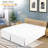 16" Bed Skirt Easy Fit Tailored Quadruple Drop Pleated Brushed Microfiber Bed Skirts-133141345-133141348