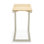 LifestyleGarden Moorea Aluminum and FSC Teak Outdoor Patio Coral Sand C-shape Side Table