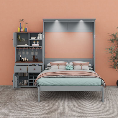 Lit escamotable avec armoire de rangement Murphy