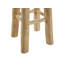 Upholstered Counter Stool with Solid Wood Frame