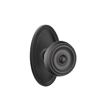 Ensemble de faux boutons Emtek avec bouton ovale Roestte et Waverly
