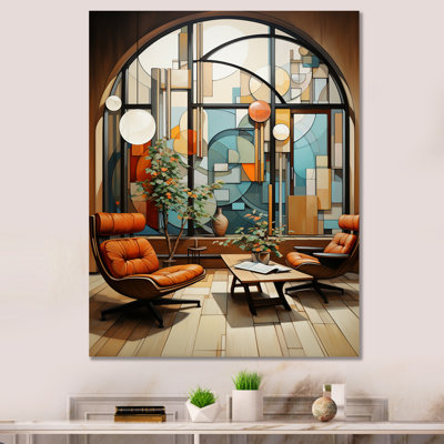 Knavel Mid Century Organic Harmony, reproduction d'art sur toile