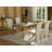Kenyara Glass Top Metal Base Dining Table-1693357415