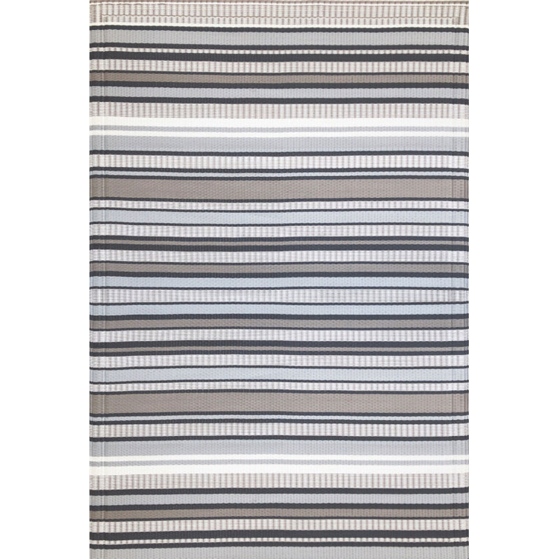 Stripes Striped Indoor / Outdoor Rug, Rectangle 5' x 8'
