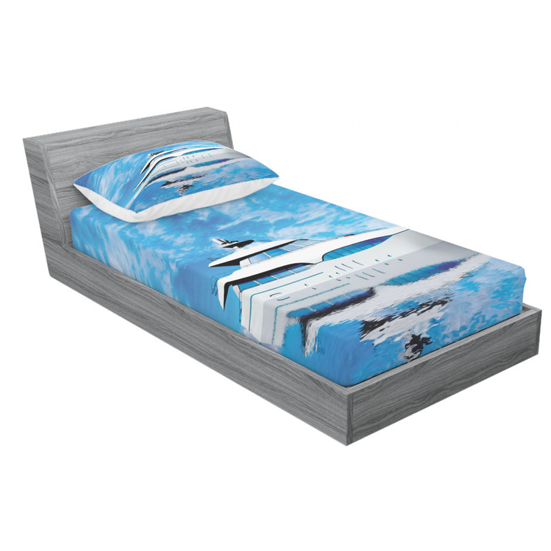 Microfiber Sheet Set, Twin XL Sheet Set with Fitted Sheet