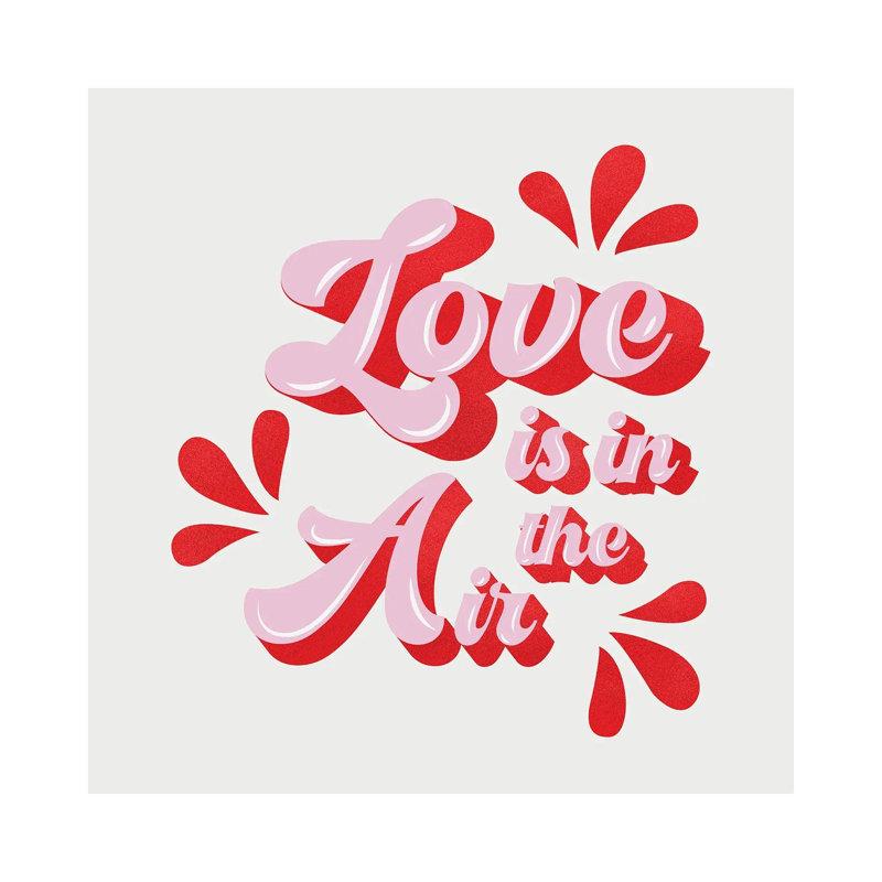 Love Is In The Air by Show Me Mars - Gallery-Wrapped Canvas Giclée on Canvas, 30.48 cm H x 30.48 cm W, Canvas