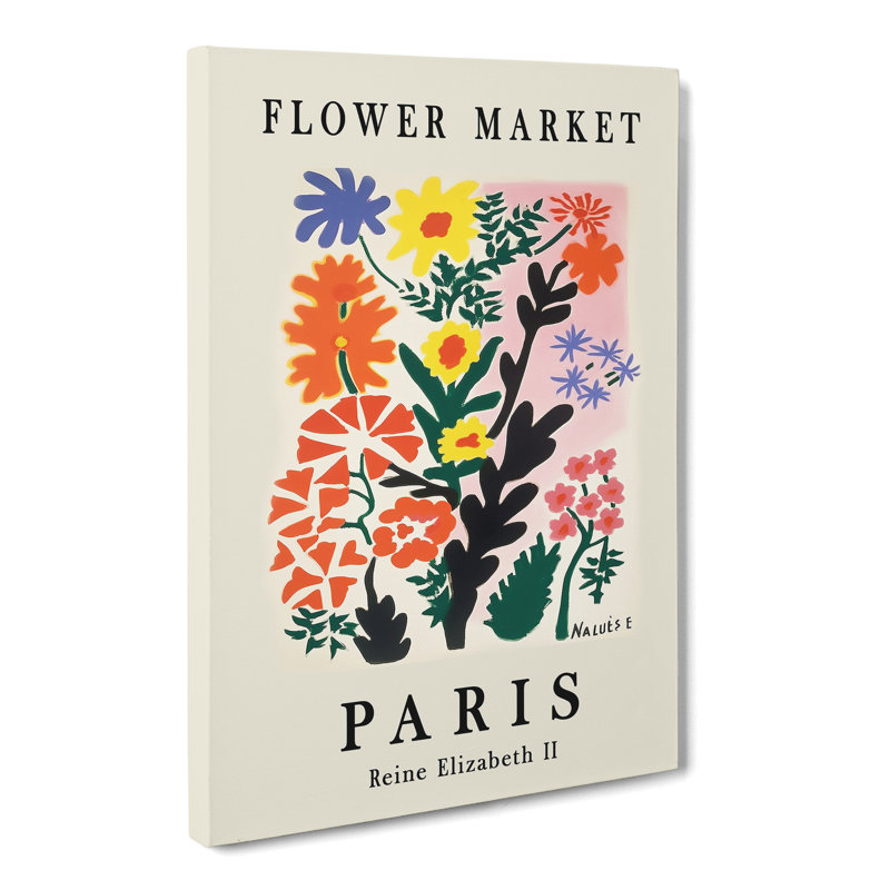 Flower Market Exhibition In Paris No.2 - Wrapped Canvas, 91cm H x 60cm W x 3cm D