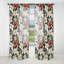 Motif tropical sérénité monochrome - Rideau floral - Velours obscurcissant - 1 panneau-107599404