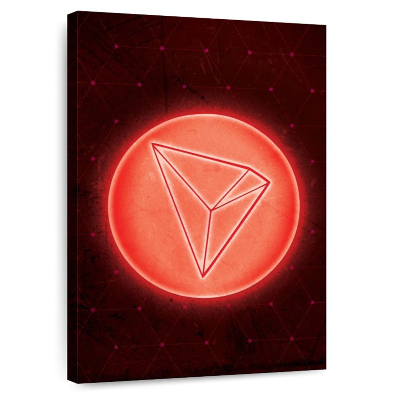 Kerner Cryptocurrency Tron Logo, 24" H x 16" W